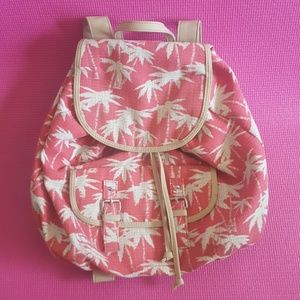 Pink Palm Tree Backpack